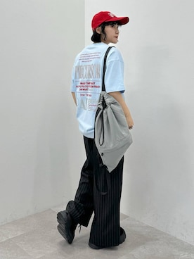 「アイテム（キャップ）」を使った、Naoさん（レディース・159cm・20代）の春コーディネート