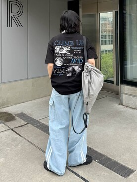 「PBLIM（ページボーイリム）のアイテム（バックパック/リュック）」を使った、Naoさん（レディース・159cm）の春コーディネート