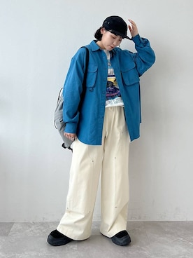 「アイテム（キャップ）」を使った、Naoさん（レディース・159cm・20代）の春コーディネート