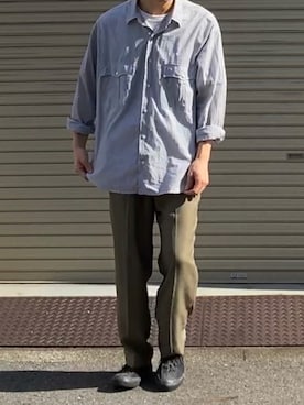 「Steven Alan（スティーブンアラン）のアイテム（シューズ）」を使った、　tatsukiさん（メンズ・171cm）の夏コーディネート