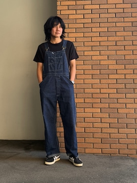 「Onitsuka Tiger（オニツカタイガー）のMEXICO DELEGATION / メキシコ デレゲーション（スニーカー、ブラック系）」を使った、拓さん（メンズ・182cm）の春コーディネート