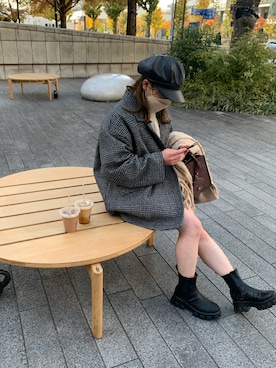 「SpRay（スプレイ）のアイテム（その他アウター）」を使った、R I R Iさん（レディース・146cm）の冬コーディネート