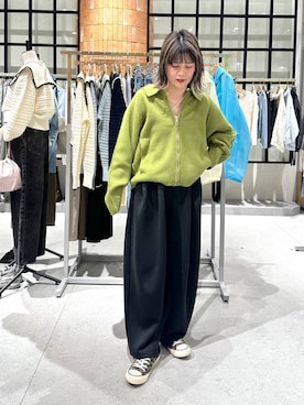 「アイテム（キャミソール）」を使った、miyusan☆さん（レディース・155cm）の冬コーディネート