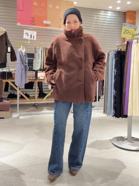 「アイテム（ヘアゴム）」を使った、miyusan☆さん（レディース・155cm）の秋コーディネート