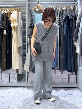 「ドットエスティ秋コーデ」｜「アイテム（スラックス）」を使った、miyusan☆さん（レディース・155cm）の秋コーディネート