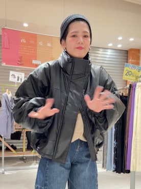 「アイテム（ヘアゴム）」を使った、miyusan☆さん（レディース・155cm）の秋コーディネート