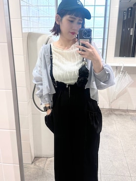 「雨の日コーデ」｜「アイテム（PC・スマホグッズ/家電）」を使った、miyusan☆さん（レディース・155cm）の夏コーディネート