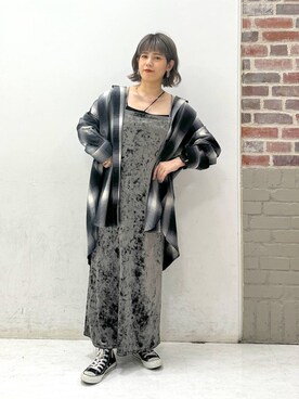 「PAGEBOY（ページボーイ）のオンブレチェックルーズシャツ（シャツ/ブラウス）」を使った、miyusan☆さん（レディース・155cm）の秋コーディネート