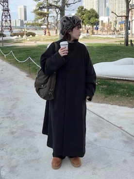 「アイテム（その他シューズ）」を使った、miyusan☆さん（レディース・155cm）の冬コーディネート