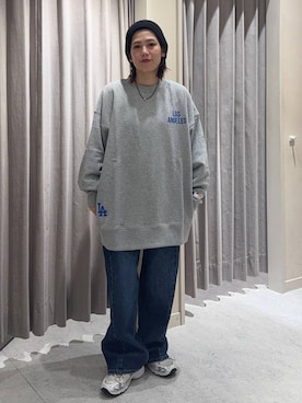 「アイテム（スウェット、シルバー系）」を使った、miyusan☆さん（レディース・155cm）の夏コーディネート