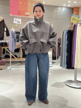 「LOWRYS FARM（ローリーズファーム）のアイテム（ニット/セーター）」を使った、miyusan☆さん（レディース・155cm）の秋コーディネート