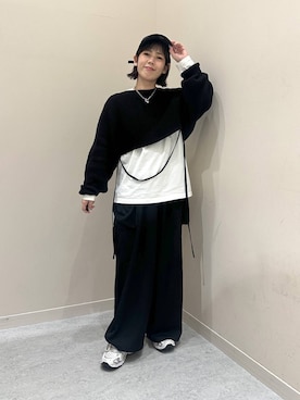 「LOWRYS FARM（ローリーズファーム）のウエストフリルサロペット　130967（ワンピース）」を使った、miyusan☆さん（レディース・155cm）の秋コーディネート