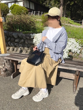 「ラコステ」｜mさん（レディース・158cm・20代）の春コーディネート