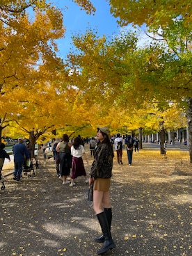 「WEGO（ウィゴー）のアイテム（キャスケット）」を使った、shoonさん（レディース・169cm）の秋コーディネート