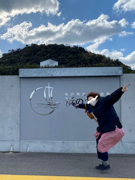 「強風」｜ここまーちさん（レディース・158cm）の春コーディネート
