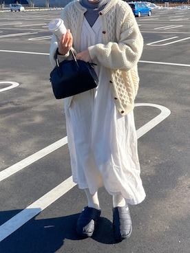 「SUBU（スブ）のアイテム」を使った、も　はさん（レディース・154cm）の冬コーディネート