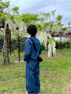 「COACH（コーチ）のアイテム（バッグ）」を使った、nanaさん（レディース・152cm）の春コーディネート