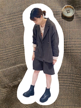 「チェルシーブーツ」｜わっこさん（レディース・153cm）の秋コーディネート