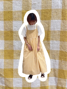 「Samansa Mos2（サマンサ モスモス）のセパレートサンダル（サンダル）」を使った、わっこさん（レディース・153cm）の春コーディネート