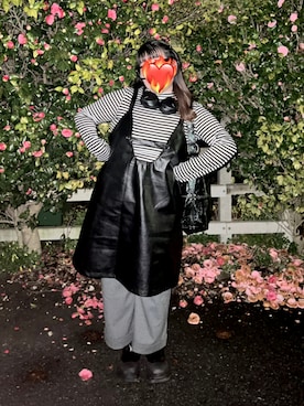 「レザーワンピース」｜hipoさん（レディース・157cm）の春コーディネート