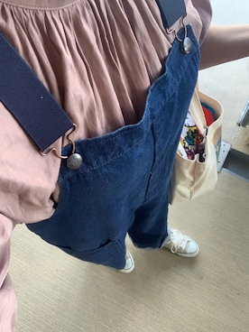 「ぽっちゃりコーデ」｜「アイテム（オールインワン・サロペット）」を使った、erer6さん（レディース・159cm）の秋コーディネート