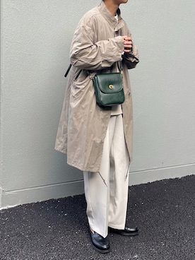 「classicalelf（クラシカルエルフ）のアイテム（スラックス）」を使った、KENTAさん（メンズ・173cm）の冬コーディネート