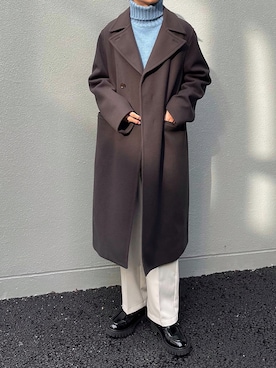 「classicalelf（クラシカルエルフ）のアイテム（スラックス）」を使った、KENTAさん（メンズ・173cm）の冬コーディネート