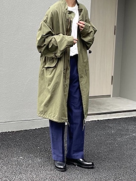 「古着好きな人と繋がりたい」｜「アイテム（モッズコート）」を使った、KENTAさん（メンズ・173cm）の秋コーディネート