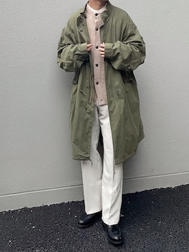 「classicalelf（クラシカルエルフ）のアイテム（スラックス）」を使った、KENTAさん（メンズ・173cm）の秋コーディネート