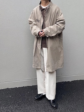 「classicalelf（クラシカルエルフ）のアイテム（スラックス）」を使った、KENTAさん（メンズ・173cm）の秋コーディネート