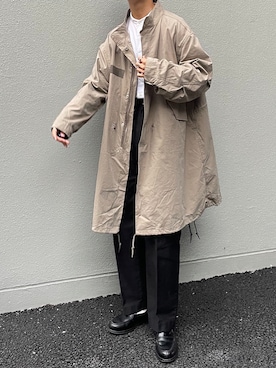 「黒パンツ」｜「アイテム（その他アウター）」を使った、KENTAさん（メンズ・173cm）の秋コーディネート