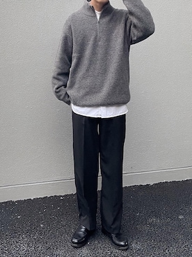「classicalelf（クラシカルエルフ）のアイテム（スラックス）」を使った、KENTAさん（メンズ・173cm）の冬コーディネート
