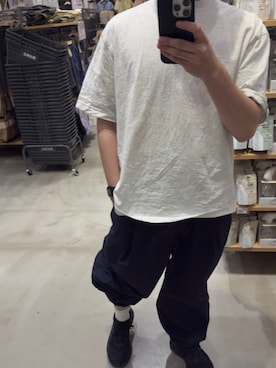 「EKAL（エカル）のアイテム（その他パンツ）」を使った、 エバタさん（メンズ・175cm）の秋コーディネート