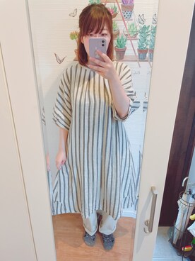 「conges payes ADIEU TRISTESSE（コンジェ ペイエ アデュートリステス）のアイテム」を使った、hihihiさん（レディース・153cm）の夏コーディネート