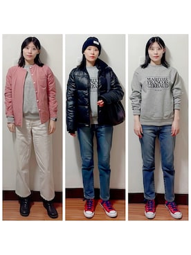 「UGG（アグ）のアイテム（ジャケット/アウター）」を使った、AnaisWさん（レディース・166cm）の秋コーディネート