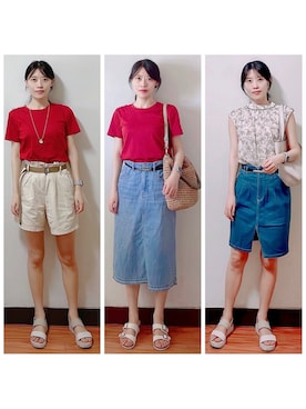 「Born（ボーン）のアイテム（シューズ）」を使った、AnaisWさん（レディース・166cm）の夏コーディネート