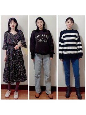 「MANGO（マンゴ）のアイテム（トップス）」を使った、AnaisWさん（レディース・166cm）の秋コーディネート