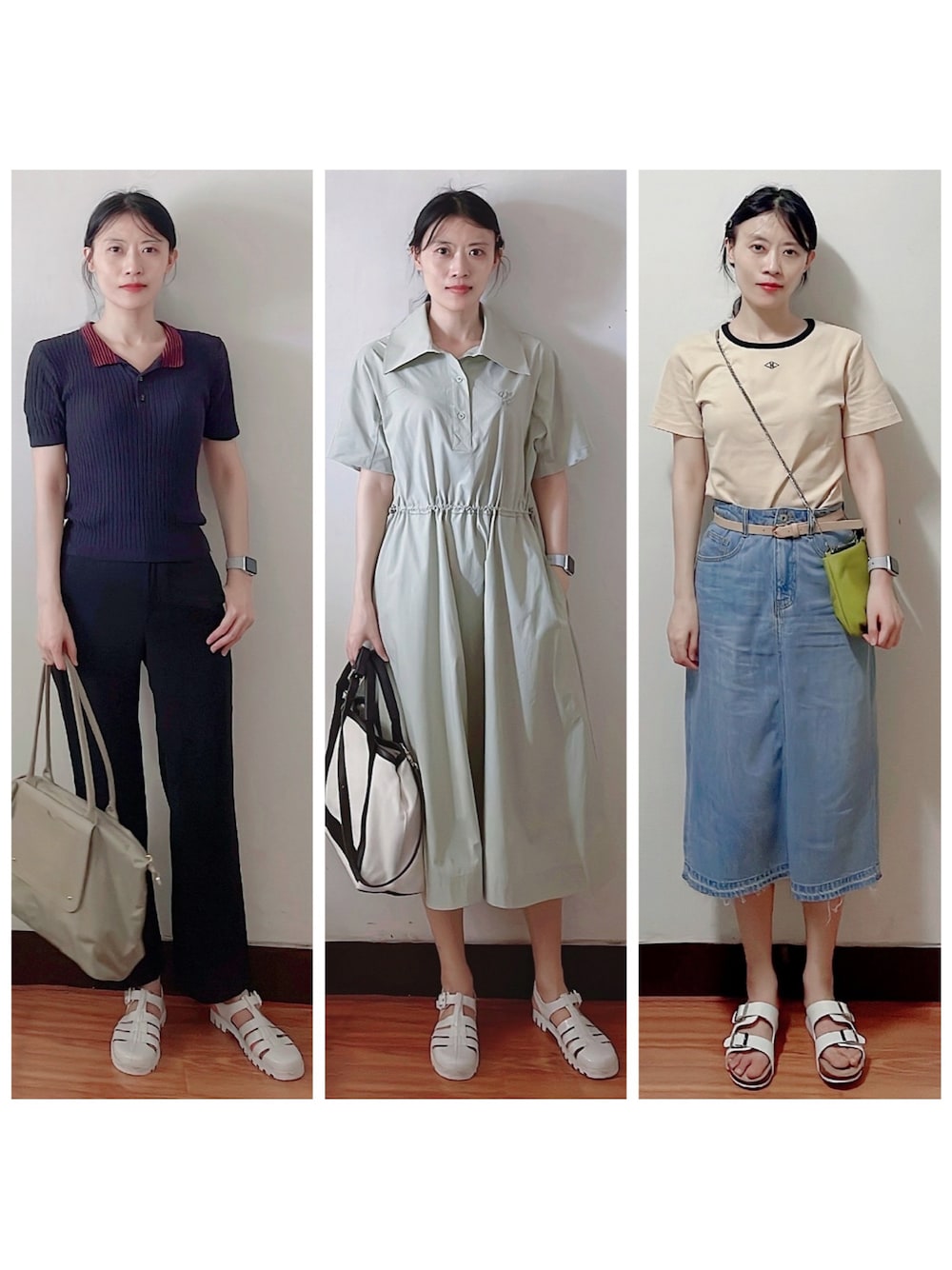 「jucy judyのアイテム（スカート、ブルー系）」を使った、AnaisWさん（レディース・166cm）の夏コーディネートの1枚目の写真
