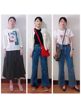 「vionic（バイオニック）のアイテム」を使った、AnaisWさん（レディース・166cm）の夏コーディネート