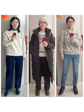 「MARITHE + FRANCOIS GIRBAUD（マリテフランソワジルボー）のアイテム（トップス）」を使った、AnaisWさん（レディース・166cm）の冬コーディネート