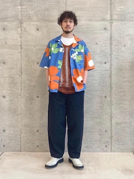 「GALLERY DEPT（ギャラリーデプト）のアイテム」を使った、Kouta Horiuchiさん（メンズ・172cm）の夏コーディネート