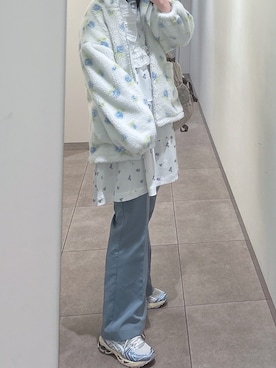 「アイテム（付け襟）」を使った、amさん（レディース・165cm）の秋コーディネート