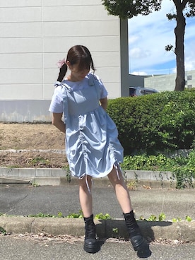 「apres jour（アプレジュール）のアイテム（ワンピース/ドレス）」を使った、ユーリさん（レディース・150cm）の秋コーディネート