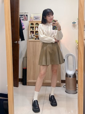 「agnes b.（アニエスベー）のアイテム（バックパック/リュック）」を使った、cha buさん（レディース・157cm）の春コーディネート