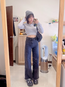 「SAMO ONDOH（セイモオンド）のアイテム」を使った、cha buさん（レディース・157cm）の春コーディネート