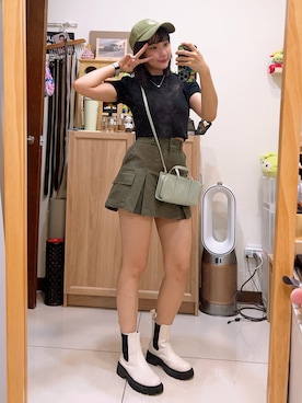 「SAMO ONDOH（セイモオンド）のアイテム」を使った、cha buさん（レディース・157cm）の夏コーディネート