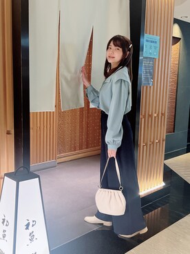 「SAMO ONDOH（セイモオンド）のアイテム」を使った、cha buさん（レディース・157cm）の春コーディネート