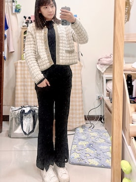 「VEJAS（ヴェジャス）のアイテム」を使った、cha buさん（レディース・157cm）の冬コーディネート