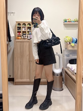 「SAMO ONDOH（セイモオンド）のアイテム」を使った、cha buさん（レディース・157cm）の秋コーディネート