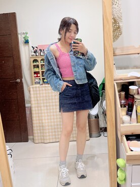 cha buさん（レディース・157cm）の春コーディネート